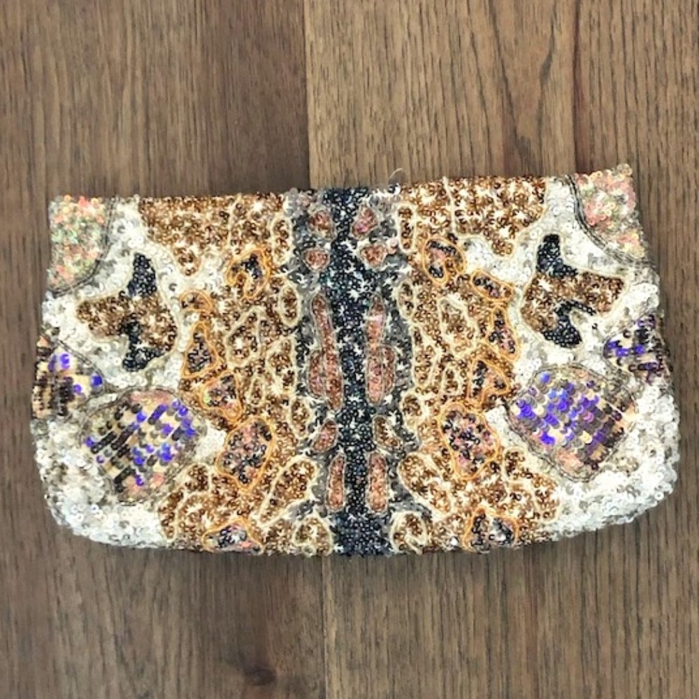 Club Monaco Sequin Clutch Bag
